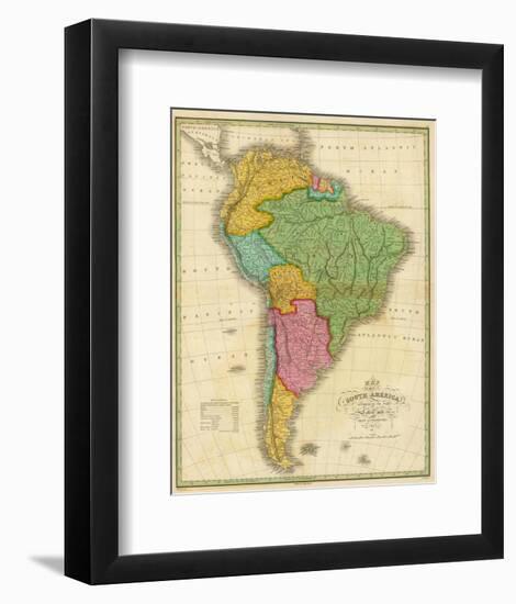 Map of South America, c.1826-Anthony Finley-Framed Art Print