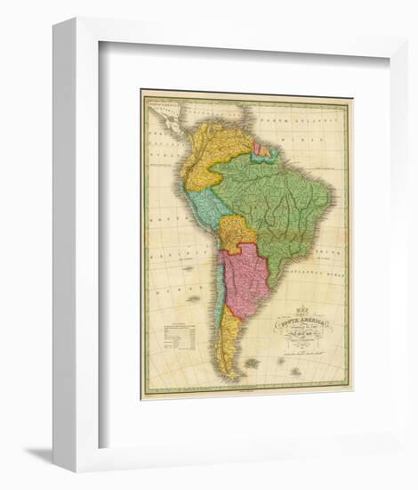 Map of South America, c.1826-Anthony Finley-Framed Art Print