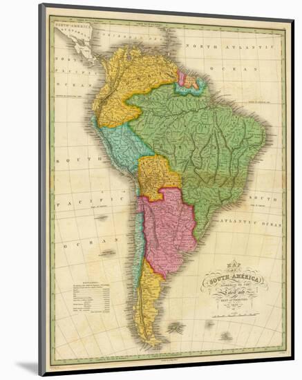 Map of South America, c.1826-Anthony Finley-Mounted Art Print