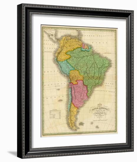 Map of South America, c.1826-Anthony Finley-Framed Art Print