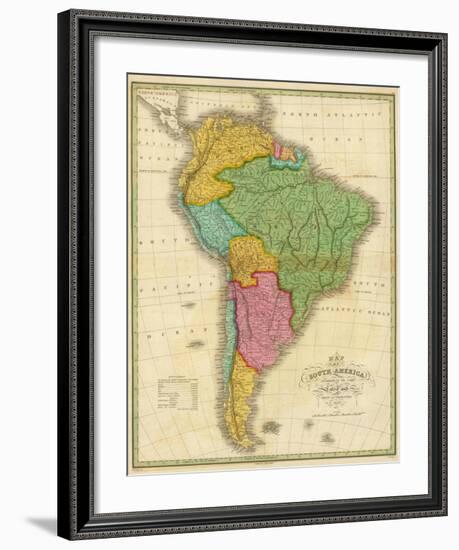 Map of South America, c.1826-Anthony Finley-Framed Art Print