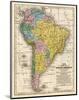 Map of South America, c.1839-Samuel Augustus Mitchell-Mounted Art Print