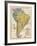 Map of South America, c.1839-Samuel Augustus Mitchell-Framed Art Print