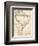 Map of South America, c.1839-Samuel Augustus Mitchell-Framed Art Print