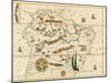 Map of South America from the Spanish Atlas Executed at Messina in 1582 by Joan Martines-null-Mounted Giclee Print