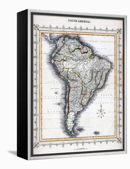 Map of South America-null-Framed Premier Image Canvas