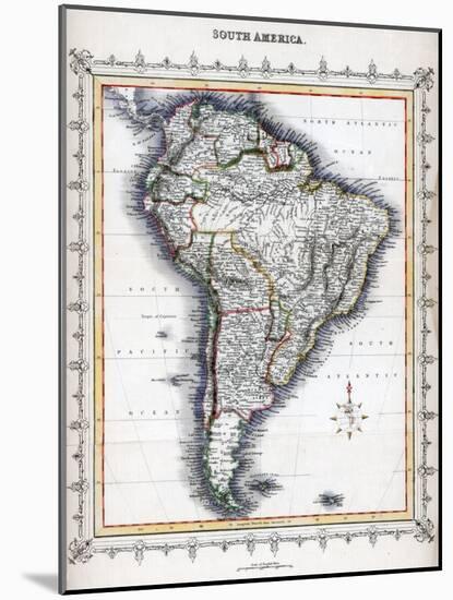 Map of South America-null-Mounted Premium Giclee Print