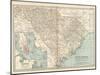 Map of South Carolina. United States. Inset Map of Charleston, Harbor and Vicinity-Encyclopaedia Britannica-Mounted Art Print