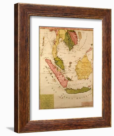 Map of South East Asia-null-Framed Giclee Print