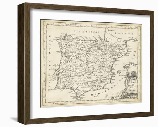 Map of Spain-T. Jeffreys-Framed Art Print