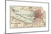 Map of St. Petersburg (C. 1900), Maps-Encyclopaedia Britannica-Mounted Giclee Print