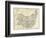 Map of Suffolk, England, 1870s-null-Framed Giclee Print