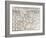 Map of Surrey, Described and Divided into Hundreds (Engraving)-English-Framed Giclee Print