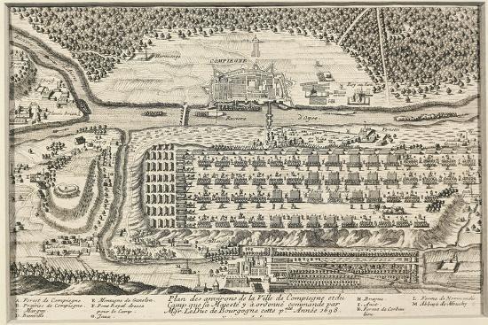 Map of Surroundings of Compiegne, France Giclee Print | Art.com