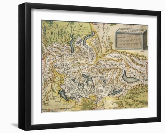 Map of Switzerland, from Theatrum Orbis Terrarum, 1570-null-Framed Giclee Print