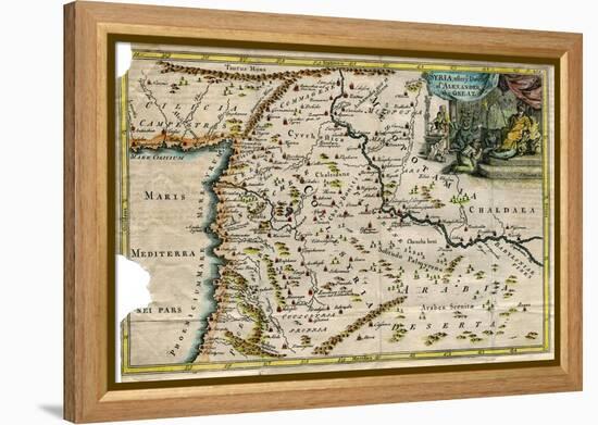 Map of Syria, after the Death of Alexander the Great-J Blundell-Framed Premier Image Canvas