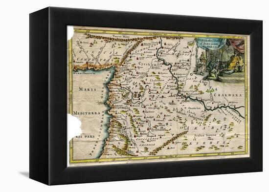 Map of Syria, after the Death of Alexander the Great-J Blundell-Framed Premier Image Canvas