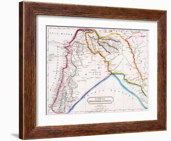 Map of Syria, Mesopotamia, Assyria &C., from 'The Atlas of Ancient Geography', by Butler…-null-Framed Giclee Print