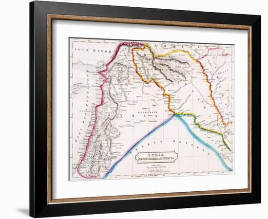 Map of Syria, Mesopotamia, Assyria &C., from 'The Atlas of Ancient Geography', by Butler…-null-Framed Giclee Print