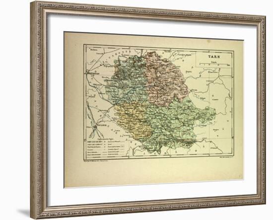 Map of Tarn France-null-Framed Giclee Print