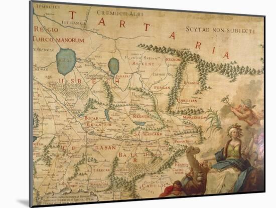 Map of Tartary, 1540 and Francesco Grisellini, 1761-Gian Lorenzo Bernini-Mounted Giclee Print