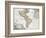 Map of the Americas by August Gottlieb Boehme-Stapleton Collection-Framed Giclee Print