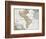 Map of the Americas by August Gottlieb Boehme-Stapleton Collection-Framed Giclee Print