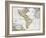 Map of the Americas by August Gottlieb Boehme-Stapleton Collection-Framed Giclee Print