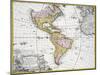 Map of the Americas by August Gottlieb Boehme-Stapleton Collection-Mounted Giclee Print