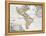 Map of the Americas by August Gottlieb Boehme-Stapleton Collection-Framed Premier Image Canvas