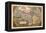 Map of the Americas-Abraham Ortelius-Framed Stretched Canvas