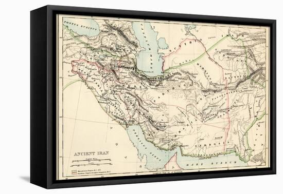 Map of the Ancient Persian Empire-null-Framed Premier Image Canvas