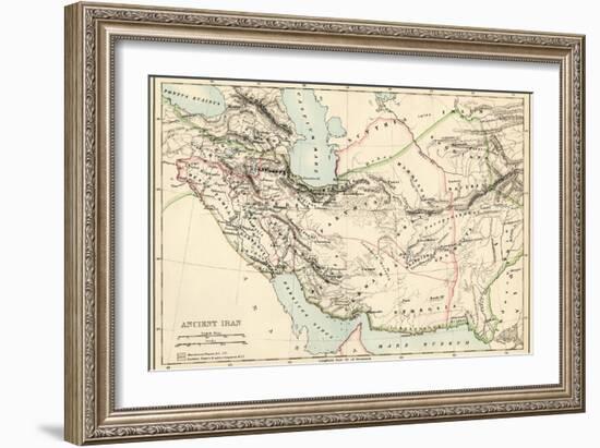 Map of the Ancient Persian Empire-null-Framed Giclee Print