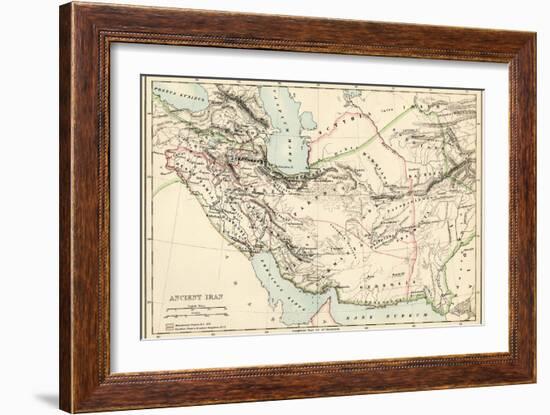 Map of the Ancient Persian Empire-null-Framed Giclee Print