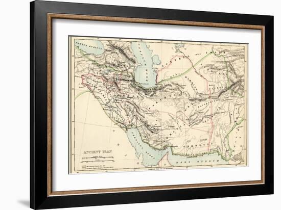 Map of the Ancient Persian Empire-null-Framed Giclee Print