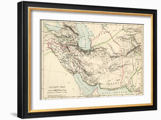 Map of the Ancient Persian Empire-null-Framed Giclee Print