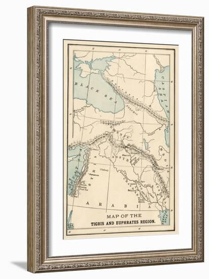 Map of the Ancient Tigris and Euphrates Region-null-Framed Giclee Print