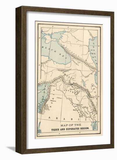 Map of the Ancient Tigris and Euphrates Region-null-Framed Giclee Print