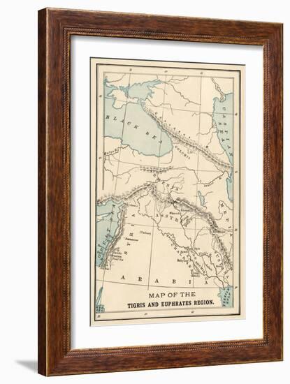 Map of the Ancient Tigris and Euphrates Region-null-Framed Giclee Print