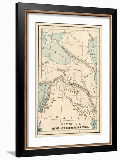 Map of the Ancient Tigris and Euphrates Region-null-Framed Giclee Print