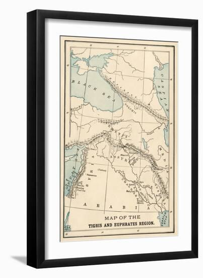 Map of the Ancient Tigris and Euphrates Region-null-Framed Giclee Print