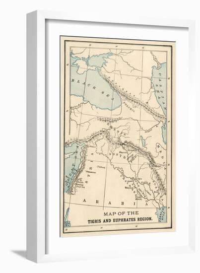 Map of the Ancient Tigris and Euphrates Region-null-Framed Giclee Print