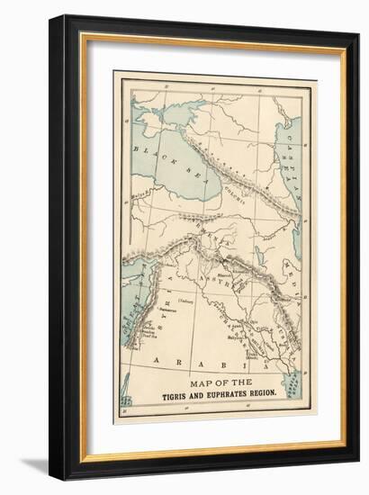 Map of the Ancient Tigris and Euphrates Region-null-Framed Giclee Print