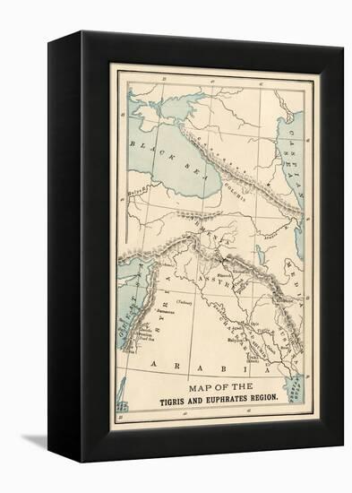 Map of the Ancient Tigris and Euphrates Region-null-Framed Premier Image Canvas
