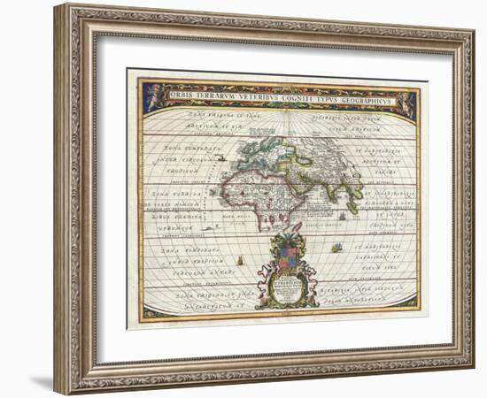 Map of the Ancient World-Jan Janssonius-Framed Giclee Print