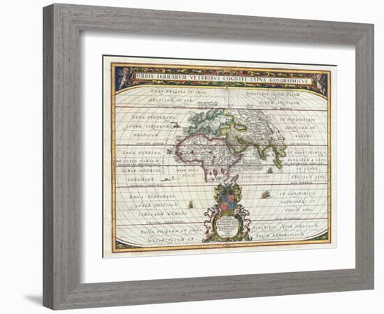 Map of the Ancient World-Jan Janssonius-Framed Giclee Print