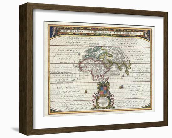 Map of the Ancient World-Jan Janssonius-Framed Giclee Print