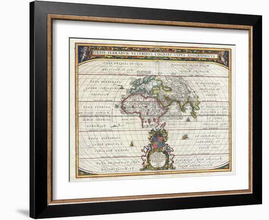 Map of the Ancient World-Jan Janssonius-Framed Giclee Print