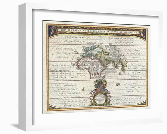 Map of the Ancient World-Jan Janssonius-Framed Giclee Print