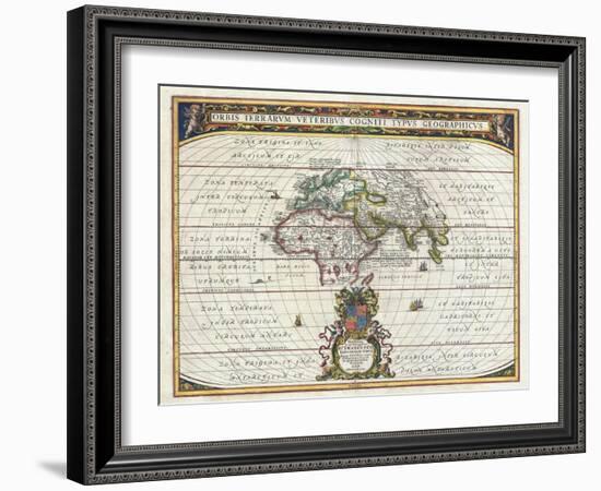 Map of the Ancient World-Jan Janssonius-Framed Giclee Print